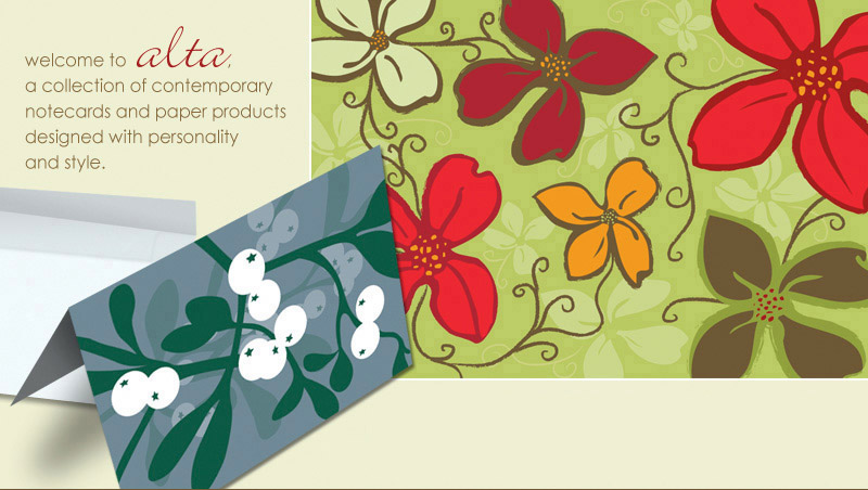 Contemporary notecards and paper products designed with personality and style. Note cards, invitations, packaged sets. Great for gifts, teacher gifts, hostess gifts and yourself. All priced under $15!